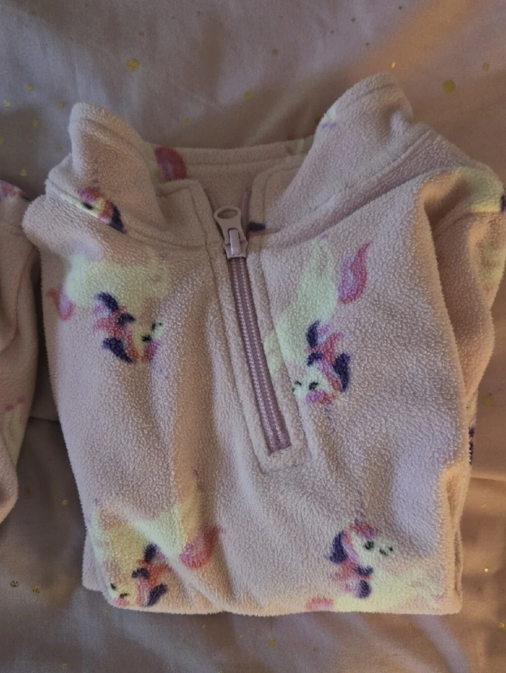 The Children's Place Light Pink Unicorn Fleece Pullover
